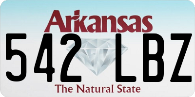 AR license plate 542LBZ