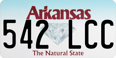 AR license plate 542LCC