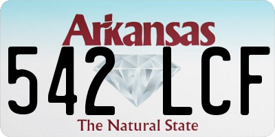AR license plate 542LCF