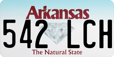 AR license plate 542LCH