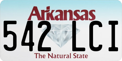 AR license plate 542LCI