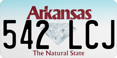 AR license plate 542LCJ