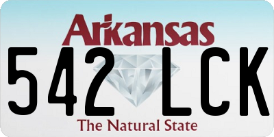 AR license plate 542LCK