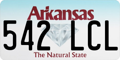 AR license plate 542LCL