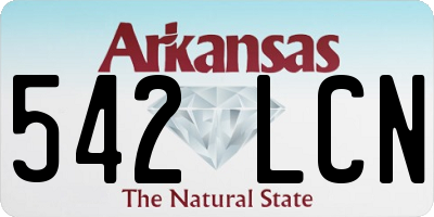 AR license plate 542LCN