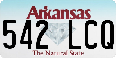 AR license plate 542LCQ