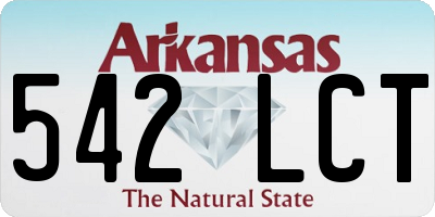 AR license plate 542LCT