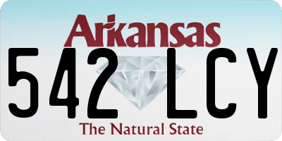 AR license plate 542LCY