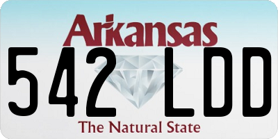 AR license plate 542LDD