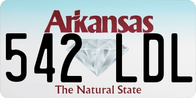 AR license plate 542LDL