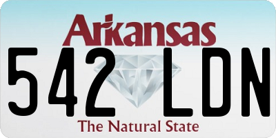 AR license plate 542LDN