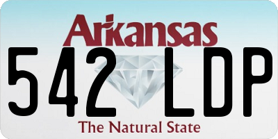 AR license plate 542LDP