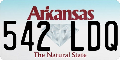 AR license plate 542LDQ