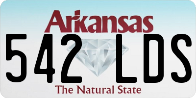 AR license plate 542LDS