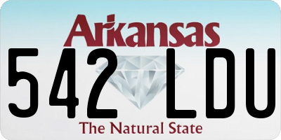 AR license plate 542LDU