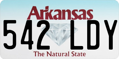 AR license plate 542LDY
