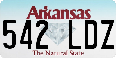 AR license plate 542LDZ