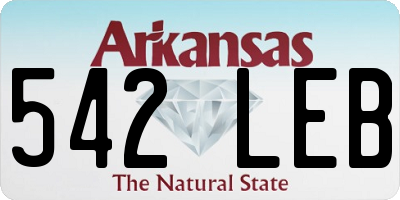 AR license plate 542LEB