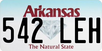 AR license plate 542LEH