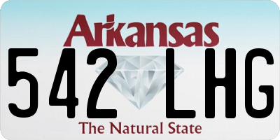 AR license plate 542LHG