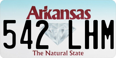 AR license plate 542LHM