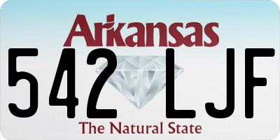 AR license plate 542LJF