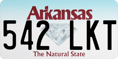 AR license plate 542LKT