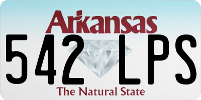 AR license plate 542LPS