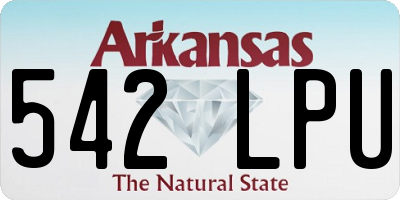 AR license plate 542LPU