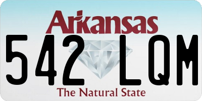 AR license plate 542LQM