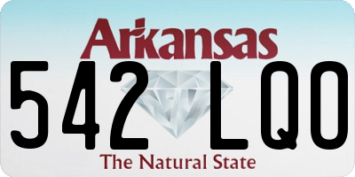 AR license plate 542LQO