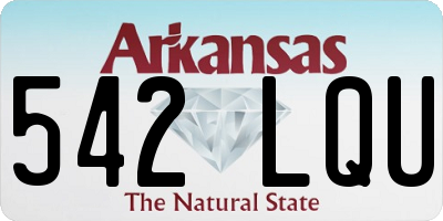 AR license plate 542LQU