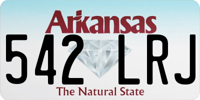 AR license plate 542LRJ