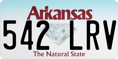 AR license plate 542LRV