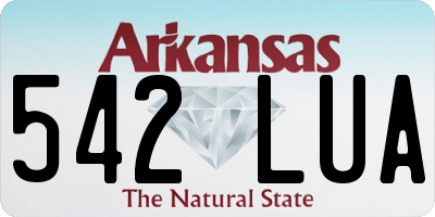 AR license plate 542LUA