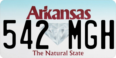 AR license plate 542MGH