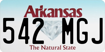 AR license plate 542MGJ