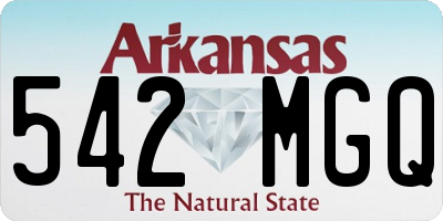 AR license plate 542MGQ