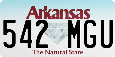 AR license plate 542MGU