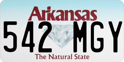 AR license plate 542MGY