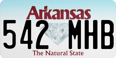 AR license plate 542MHB