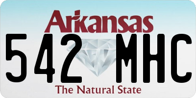 AR license plate 542MHC