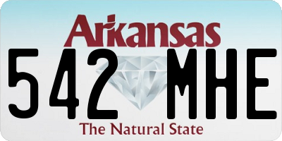 AR license plate 542MHE
