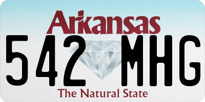 AR license plate 542MHG