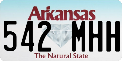 AR license plate 542MHH