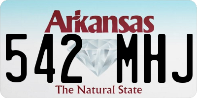 AR license plate 542MHJ