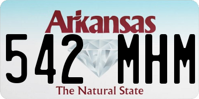 AR license plate 542MHM