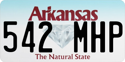 AR license plate 542MHP
