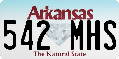 AR license plate 542MHS