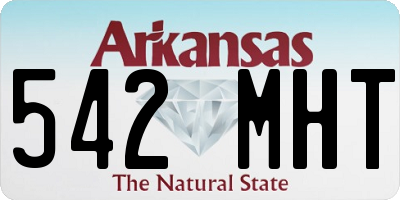 AR license plate 542MHT